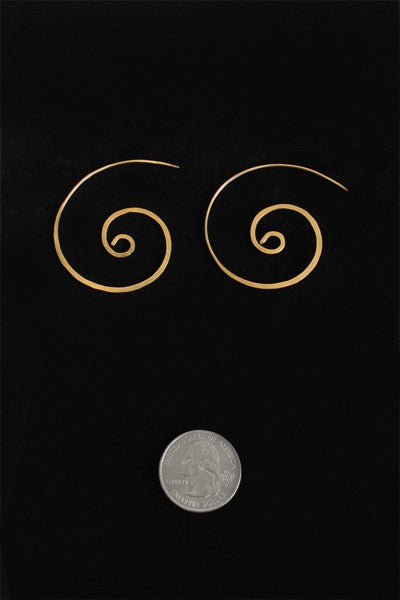 Hammered Signature Swirl Earrings