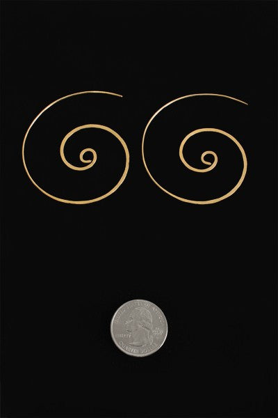 Hammered Signature Swirl Earrings