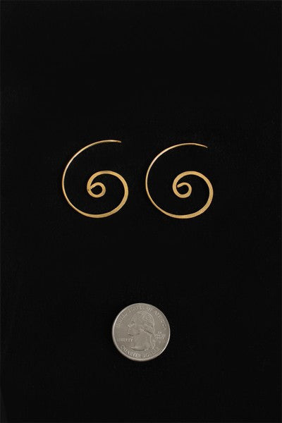 Hammered Signature Swirl Earrings