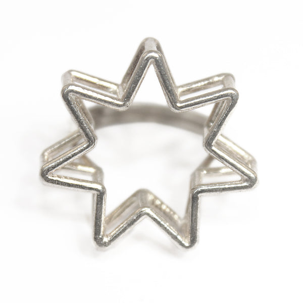 3D 7 Pointed Star Ring