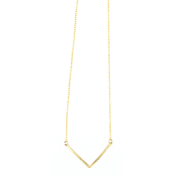 Chevron Necklace, Small Single