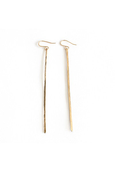 Hammered Bar Earrings