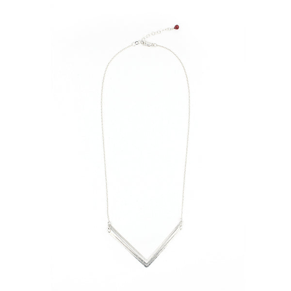 Chevron Necklace, Large Triple