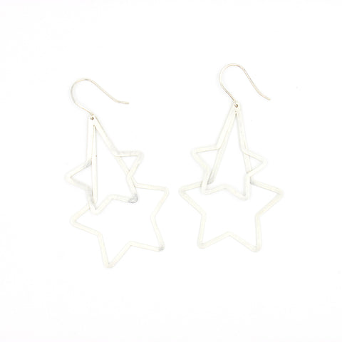 Double Pointed Star Shape Earrings