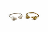 Twisted Horn Rams Head Rings